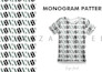 create monogram seamless pattern design for your brand